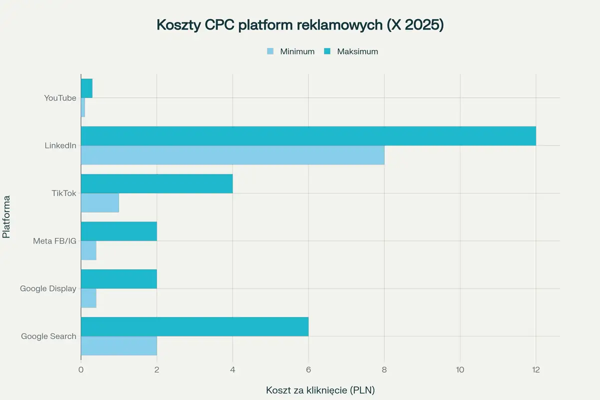 Porównanie kosztów CPC na głównych platformach reklamowych