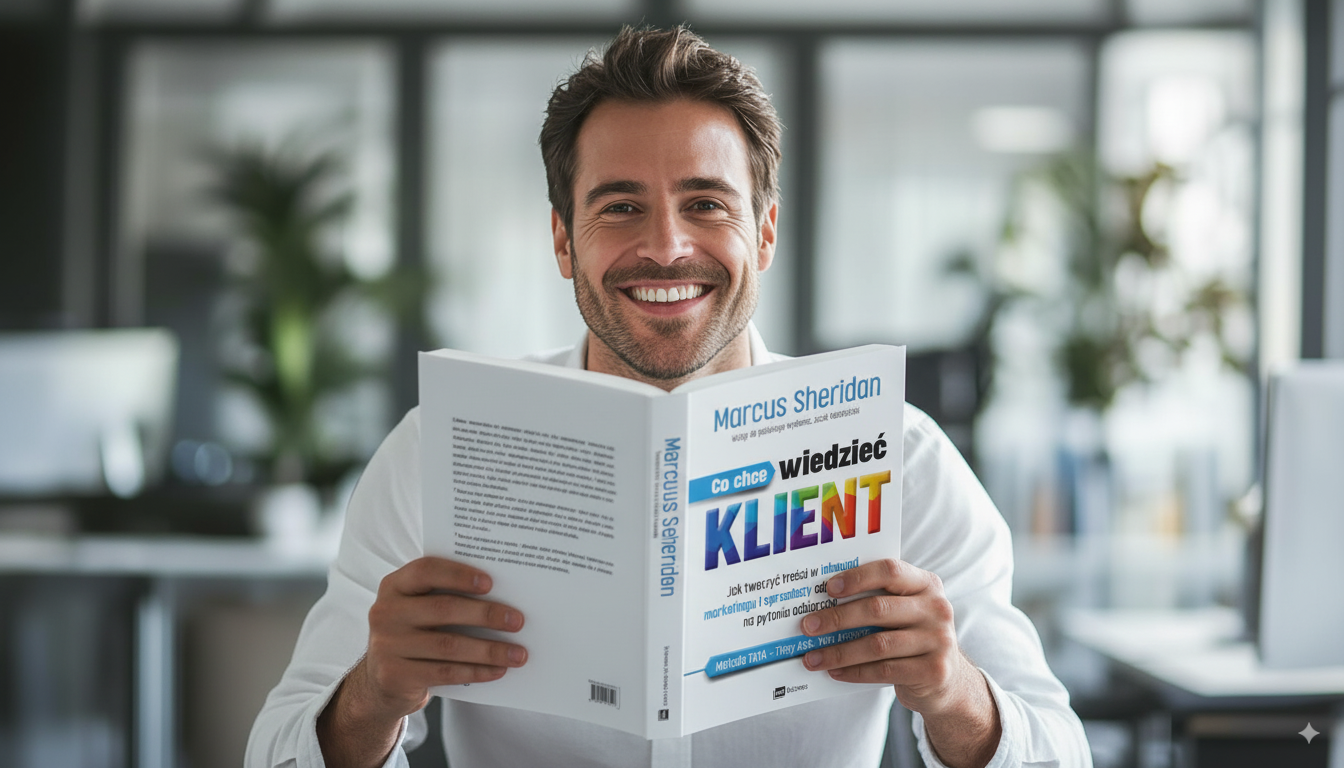 Książka They Ask, You Answer autorstwa Marcusa Sheridana - fundament strategii TAYA w marketingu